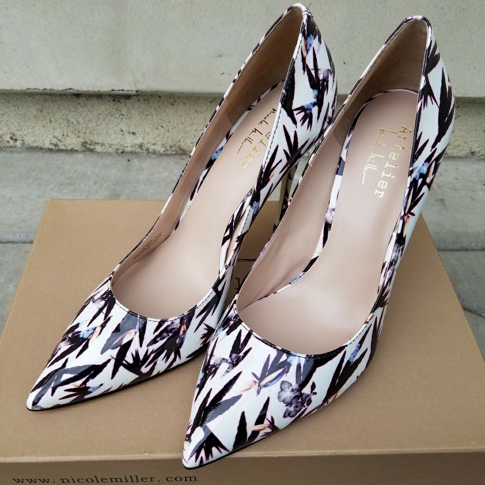 Gorgeous Nicole Miller Colorful Leather Stilletos - Picture 5 of 7